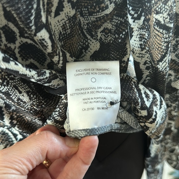 Judith and Charles Python Print Blouse - Picture 6 of 6